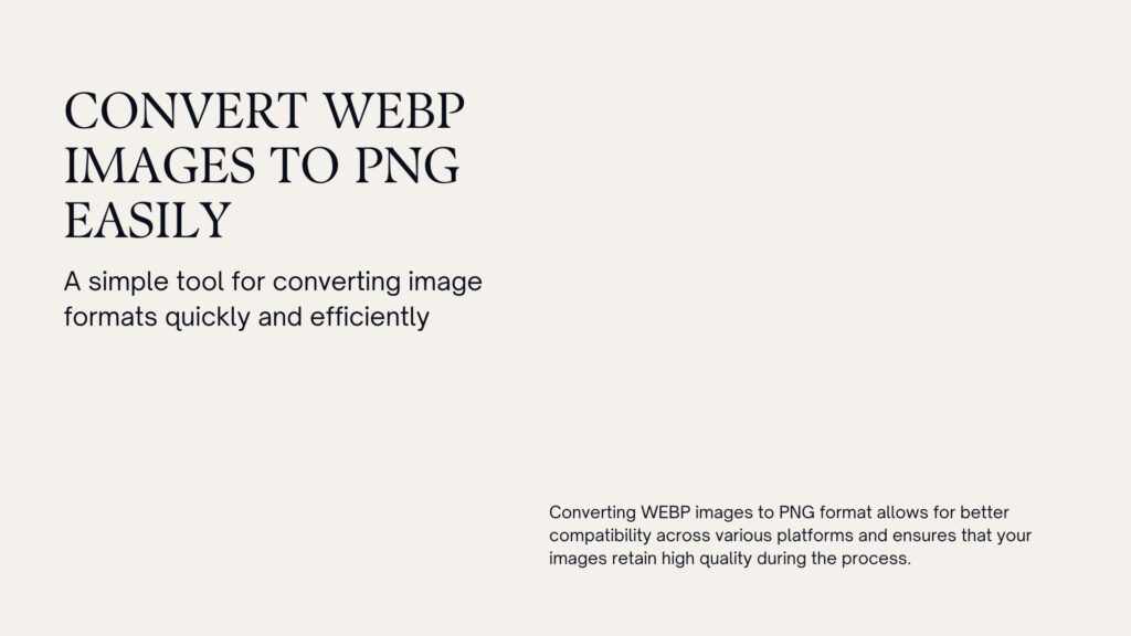 WEBP To PNG Converter