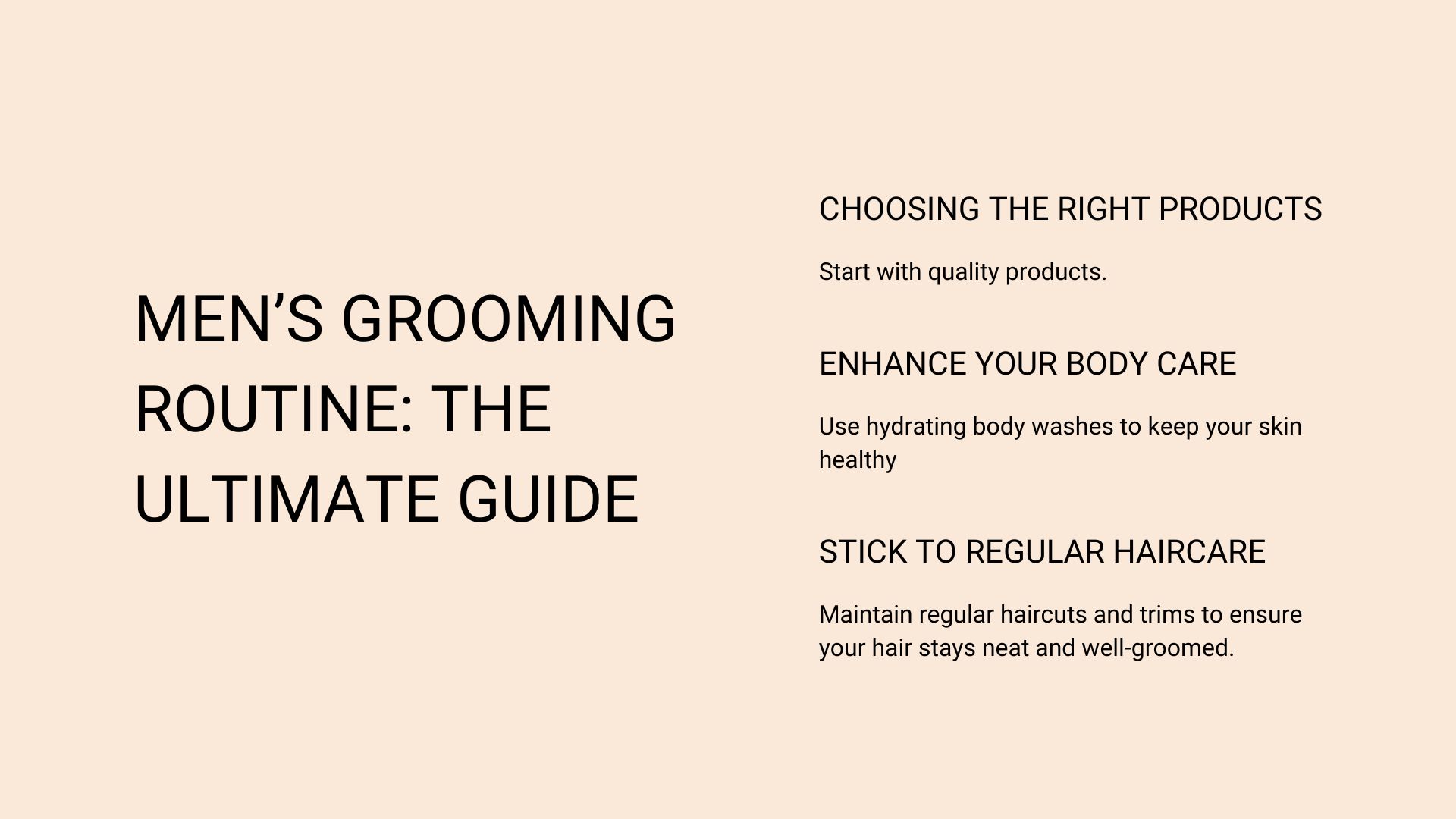 Men’s Grooming Routine By Growth and Shine