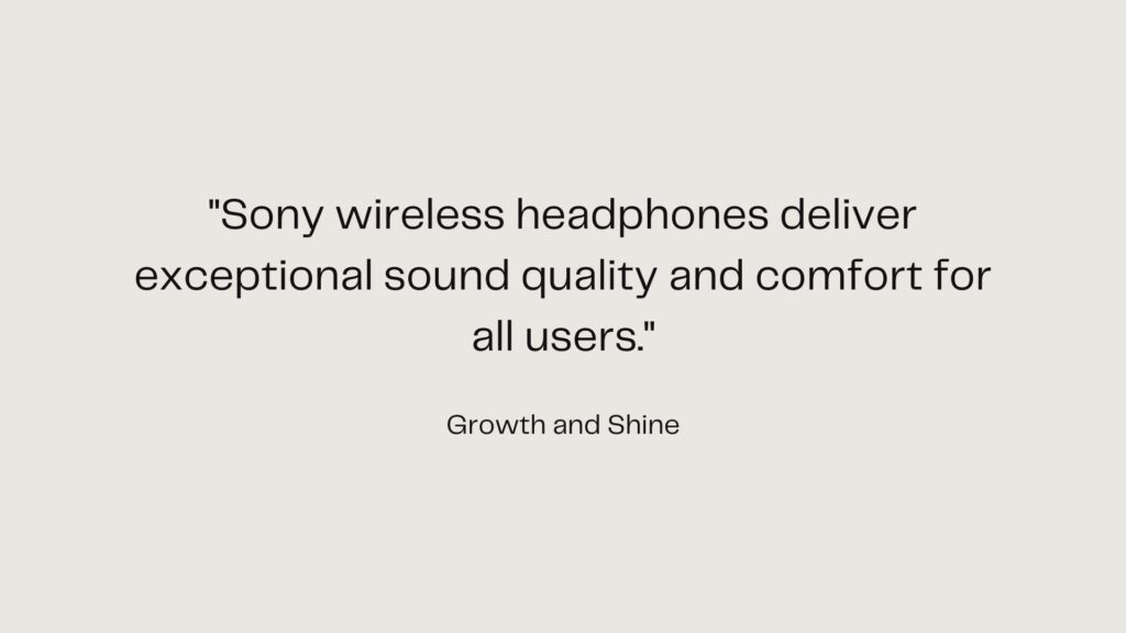 sony wireless headphones