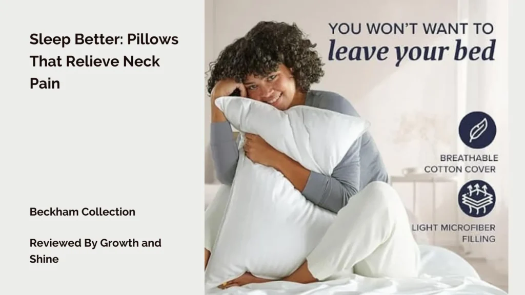 how to relieve neck pain from sleeping wrong